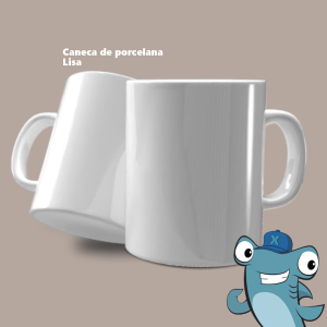 Caneca de Porcelana lisa      