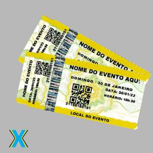 Ingresso para evento impressão em cor única   1/0  impressão em cor única 