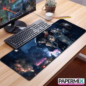 Mouse Pad Gamer 40x90cm Poliéster com Base Antiderrapante em Látex 40x90cm 4/0   