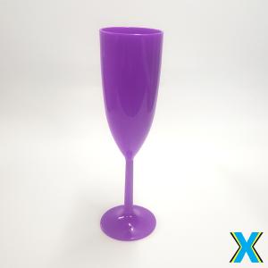 Taça Champagne Roxo Leitoso Acrílico     