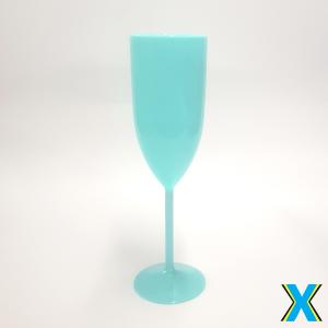 Taça Champagne Tiffany Leitoso Acrílico     