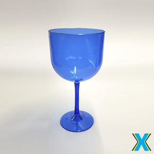 Taça Gin transparente azul Acrílico     